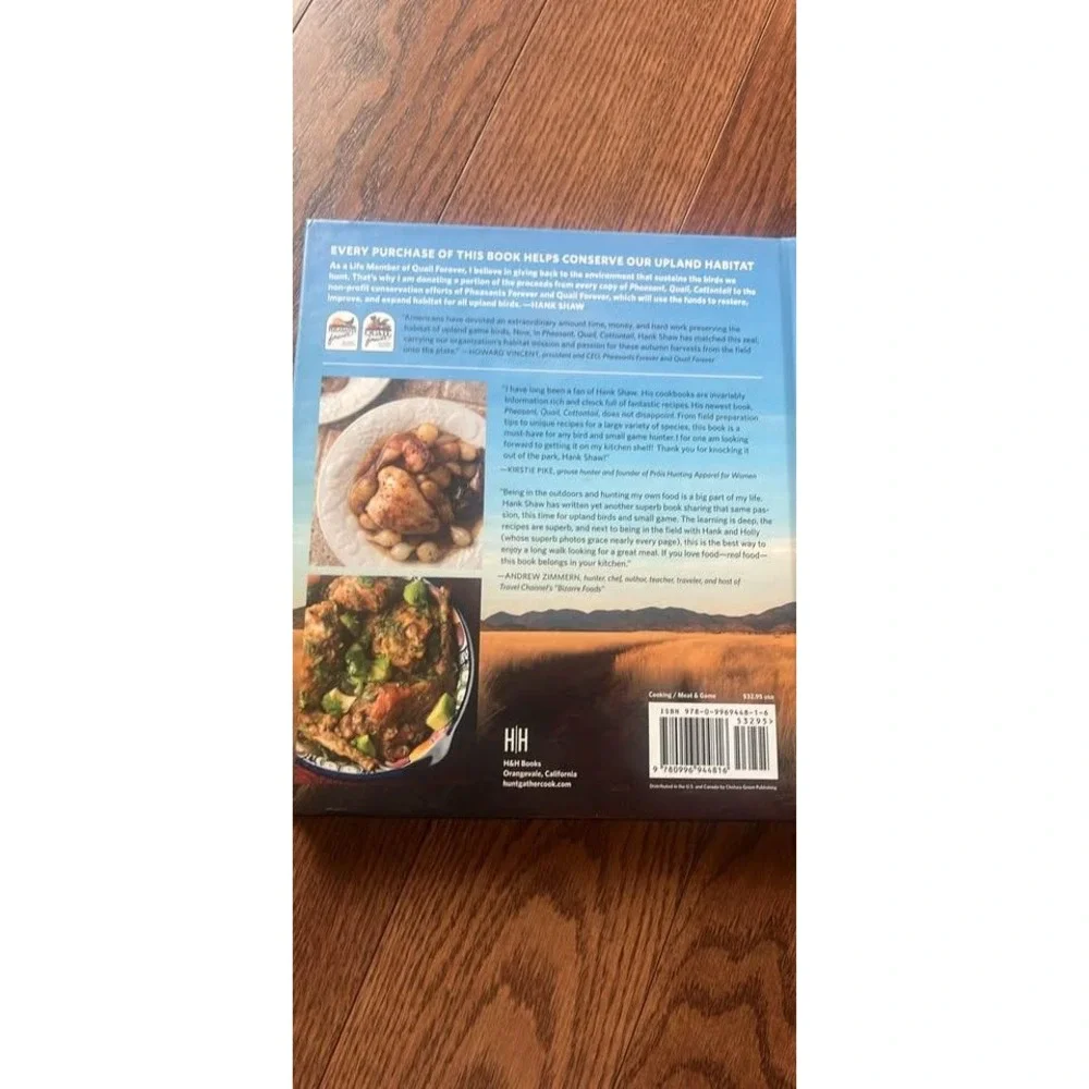 Pheasant Quail Cottontail Hank Shaw Upland Birds Small Game Cookbook Hardcover